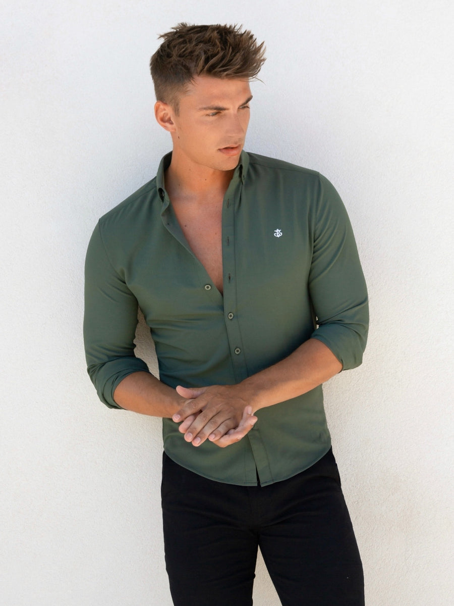 Ronan Long Sleeve Shirt - Green