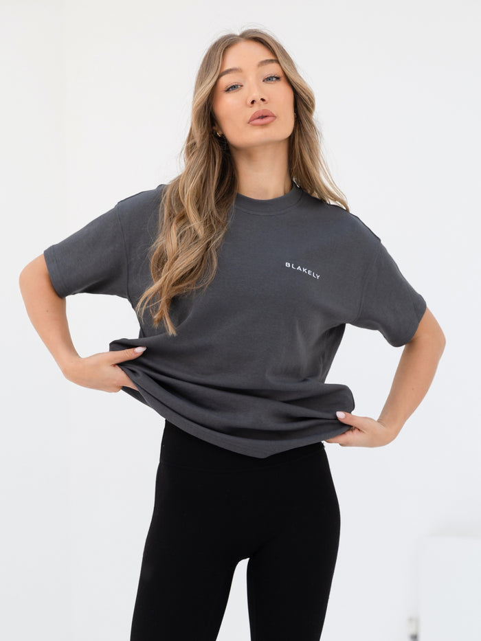 Series Oversized T-Shirt - Charcoal