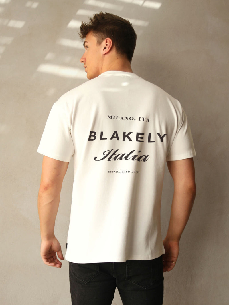 Italia Relaxed T-Shirt - Flat White