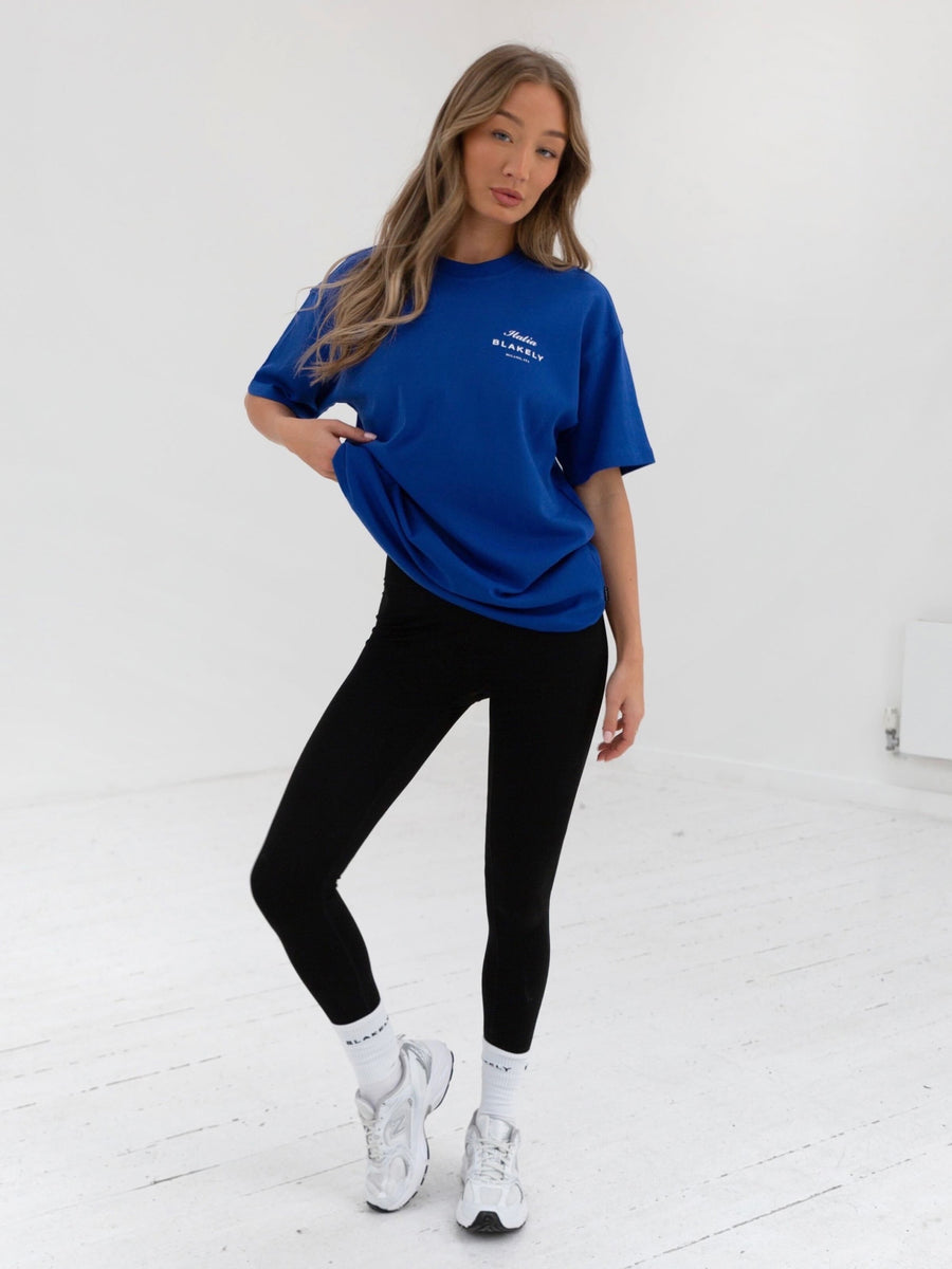 Italia Oversized T-Shirt - Cobalt Blue