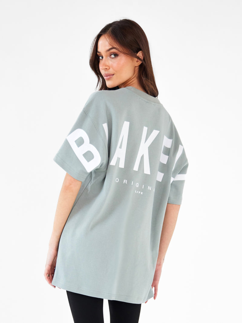 Isabel Oversized T-Shirt - Mineralblau
