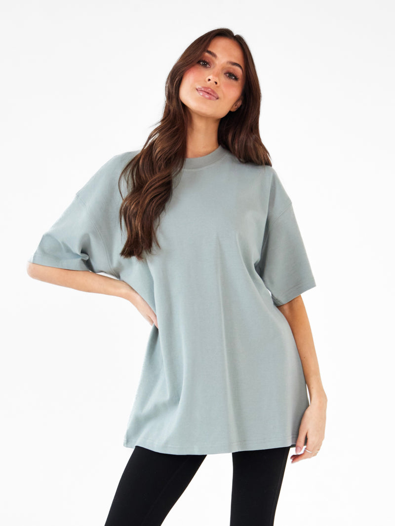Isabel Oversized T-Shirt - Mineralblau