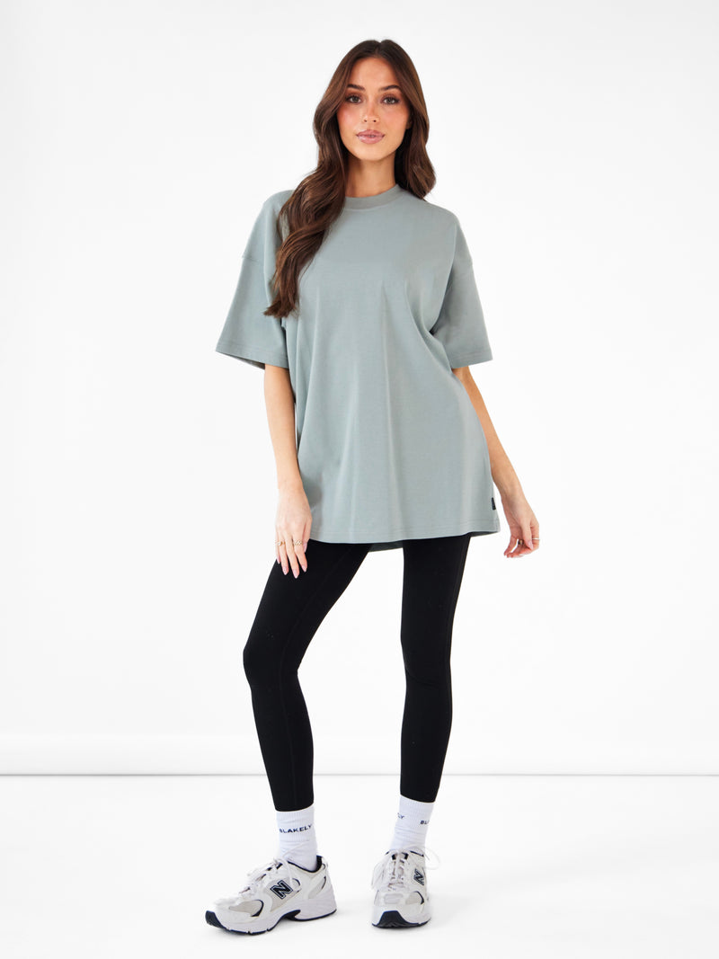 Isabel Oversized T-Shirt - Mineralblau