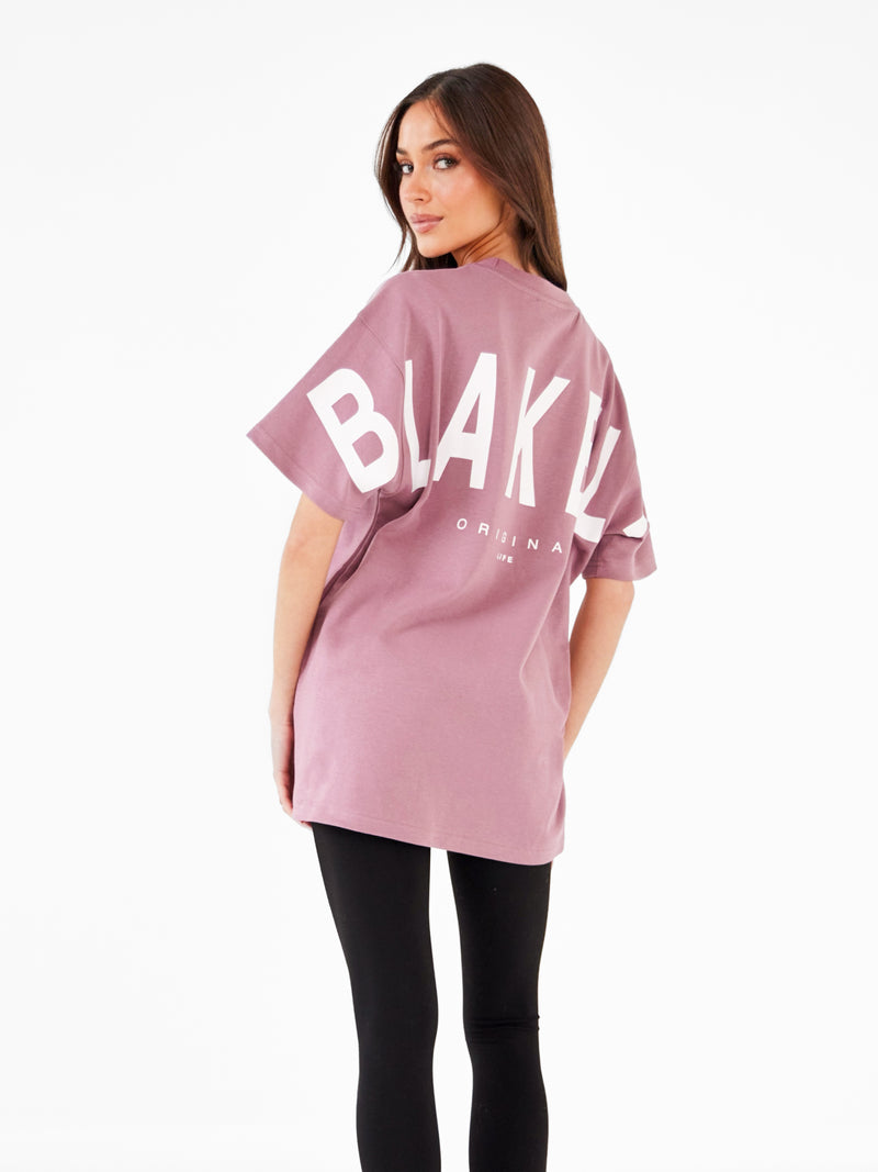 Isabel Oversized T-Shirt - Dunkle Rose