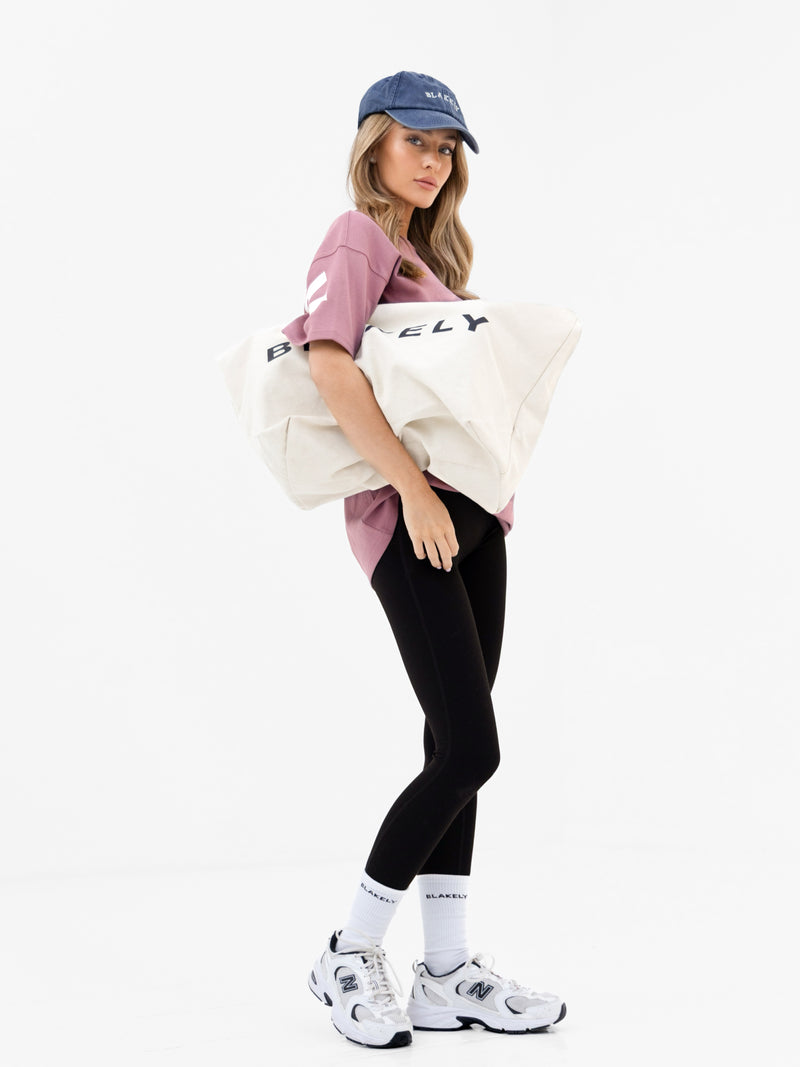 Isabel Oversized T-Shirt - Dunkle Rose
