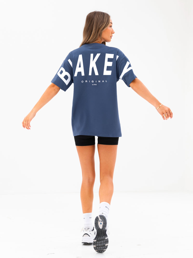 Isabel Oversized T-Shirt - Blau
