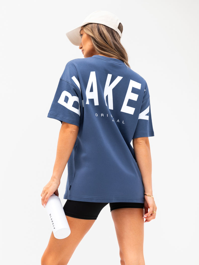 Isabel Oversized T-Shirt - Blau