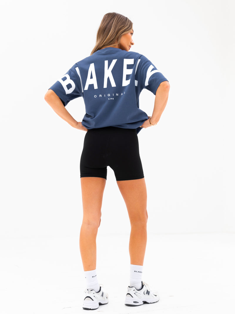 Isabel Oversized T-Shirt - Blau