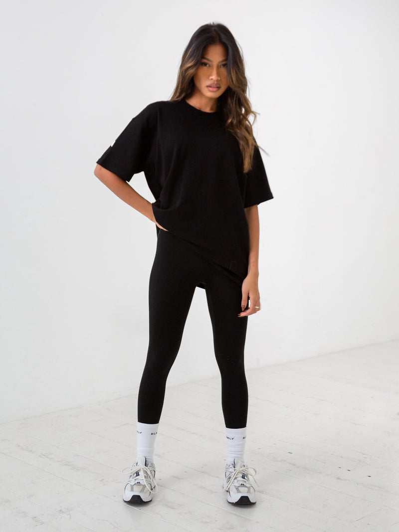 Isabel Oversized T-Shirt - Black