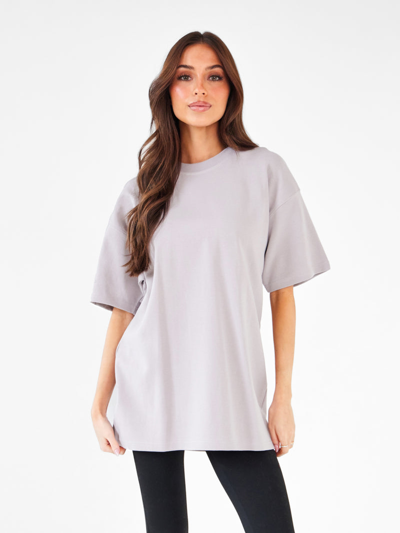 Isabel Oversized T-Shirt - Kiesel