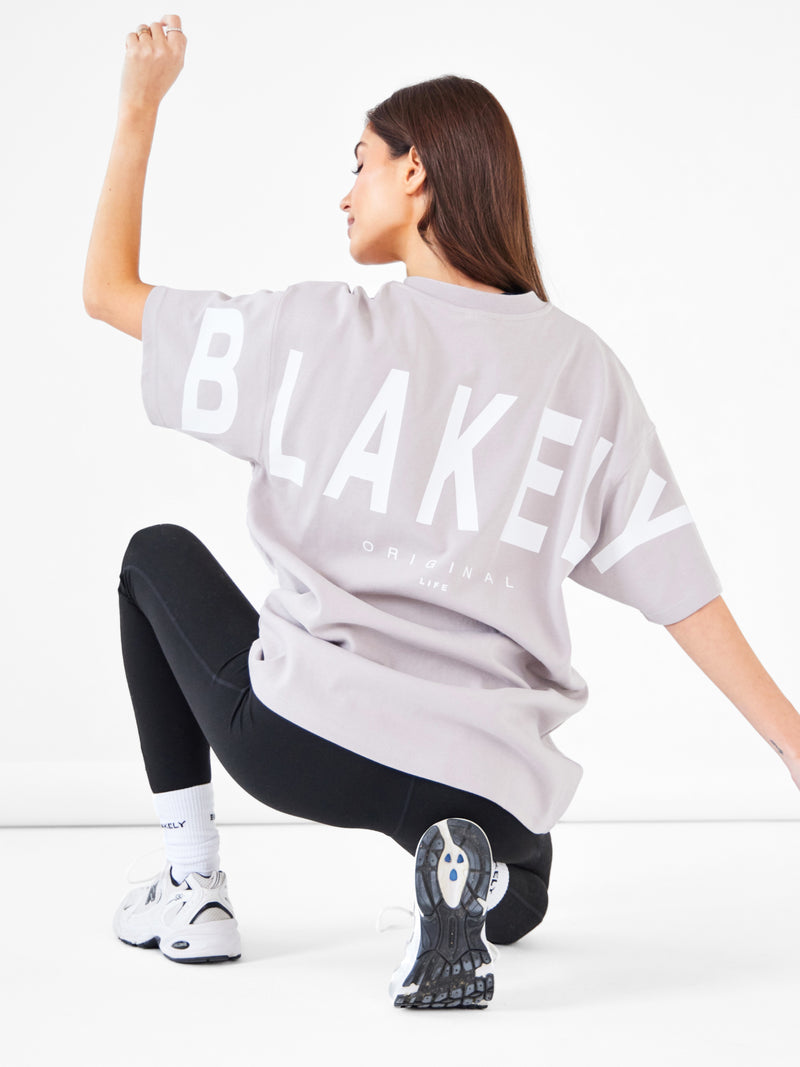 Isabel Oversized T-Shirt - Kiesel