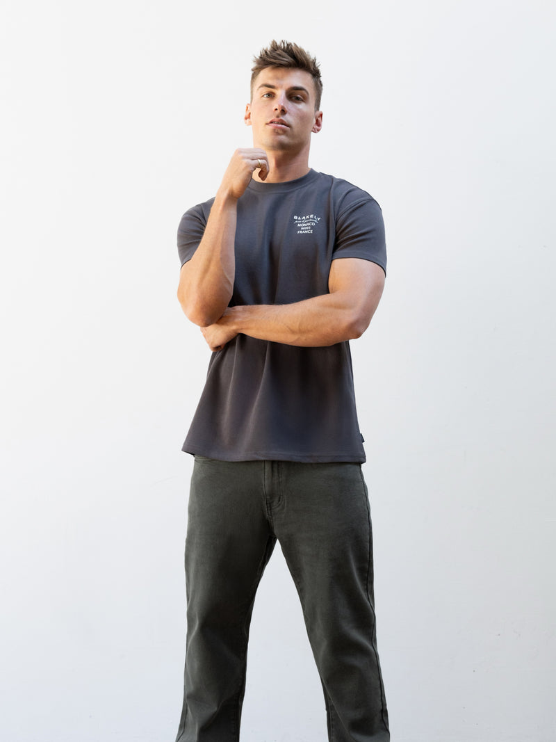 Monaco Relaxed T-Shirt - Charcoal