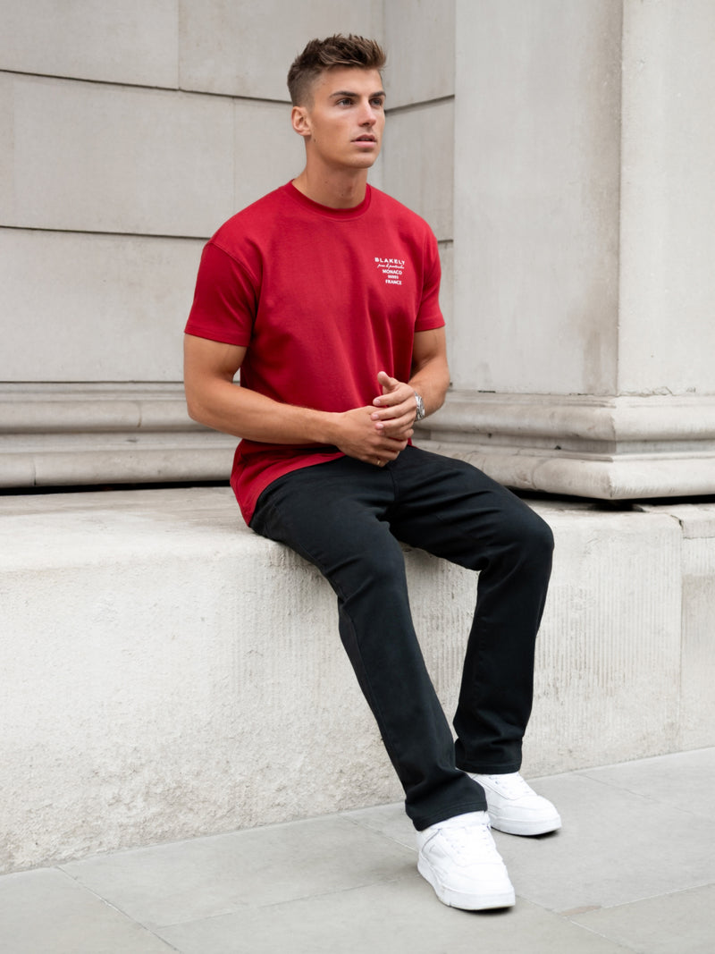 Monaco Relaxed T-Shirt - Red
