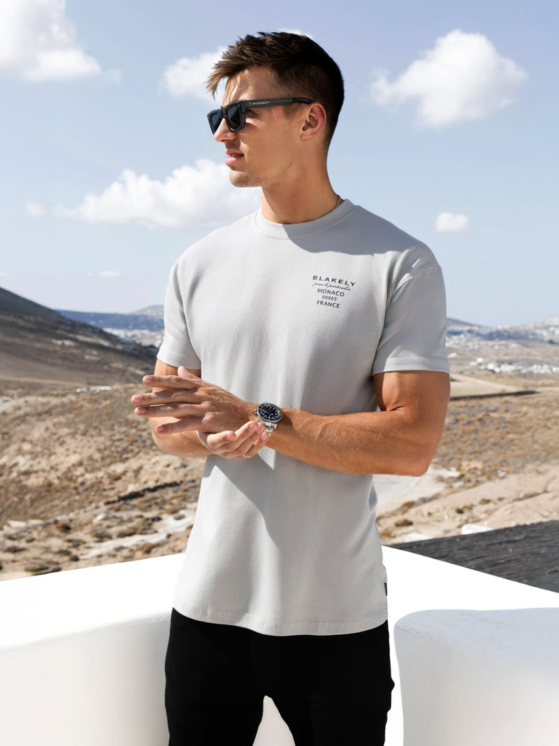 Monaco Relaxed T-Shirt - Stone Grey