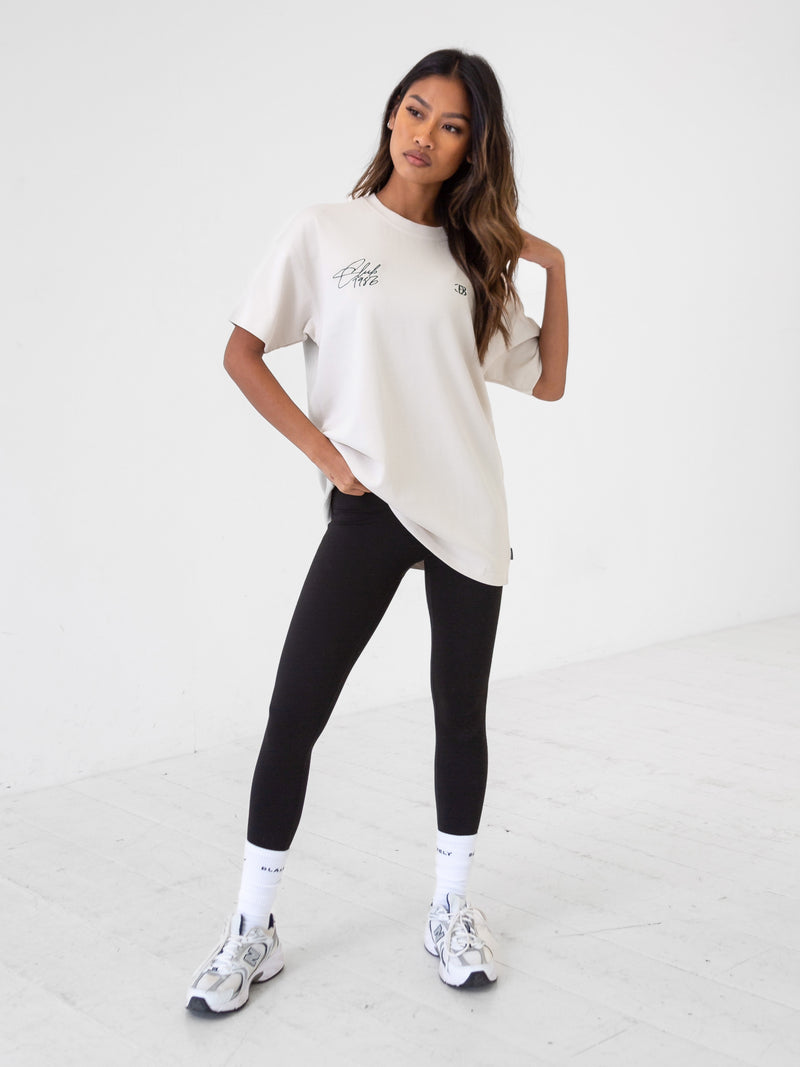 Club Oversized T-Shirt - Chalk