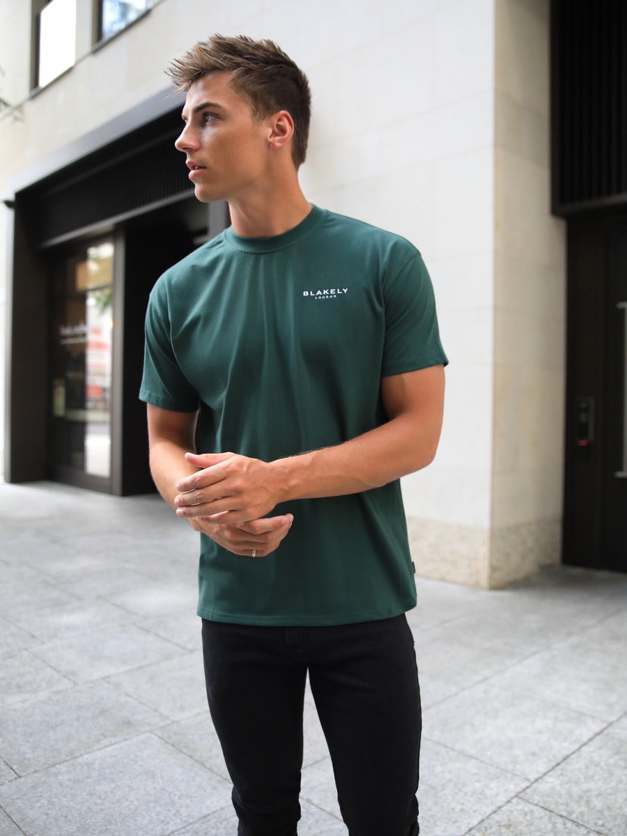 Buy Blakely Universal Dark Green Relaxed T-Shirt | Free standard ...