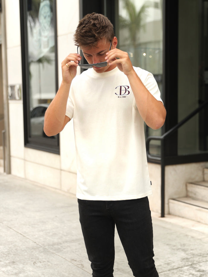 Initial Relaxed T-Shirt - Off White