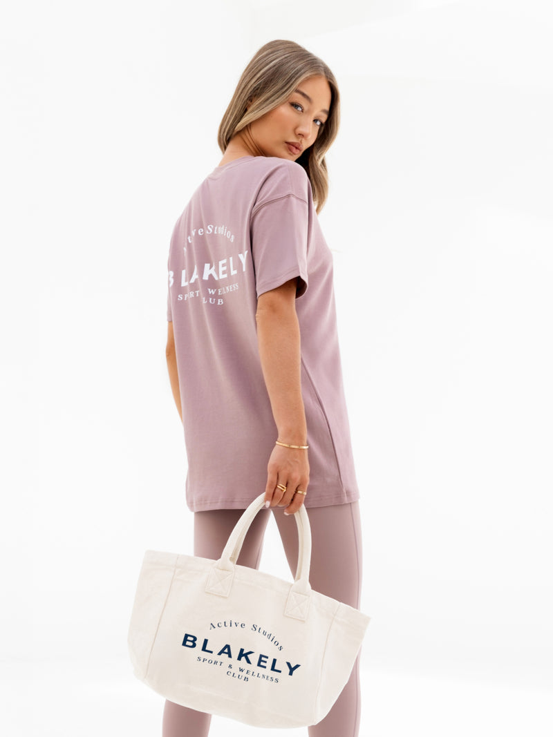 Curved Active Studios Oversized T-Shirt - Altrosa