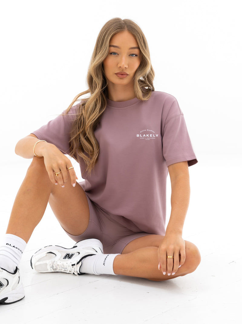 Curved Active Studios Oversized T-Shirt - Altrosa
