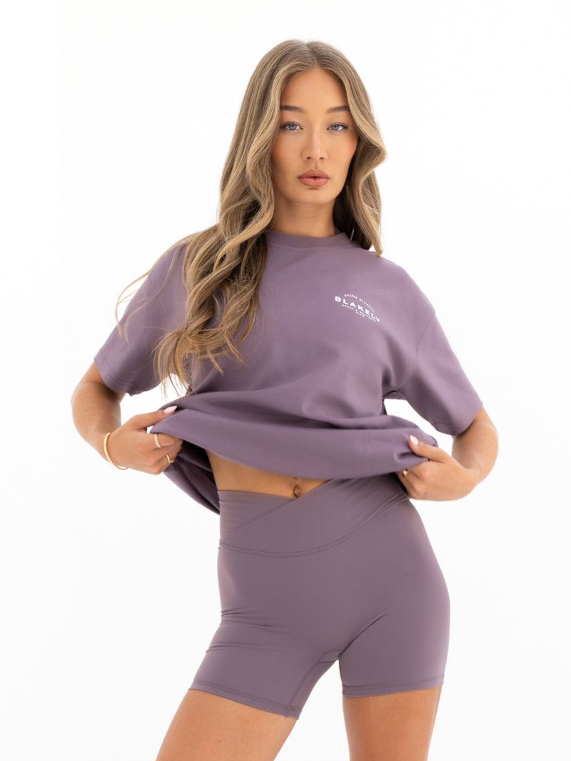 Curved Active Studios Oversized T-Shirt - Traube