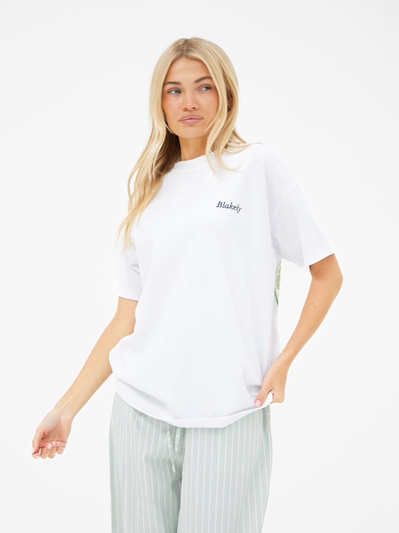 Lilo Lime Oversized T-Shirt - Wit