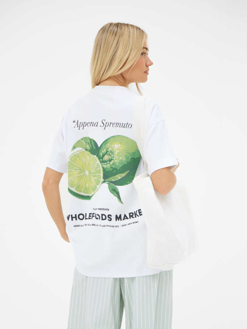 Lilo Lime Oversized T-Shirt - Wit