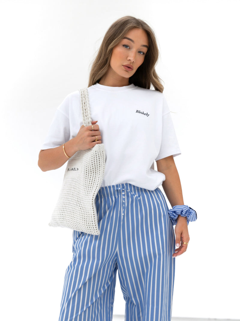 Lia Lemon Oversized T-Shirt - Wit