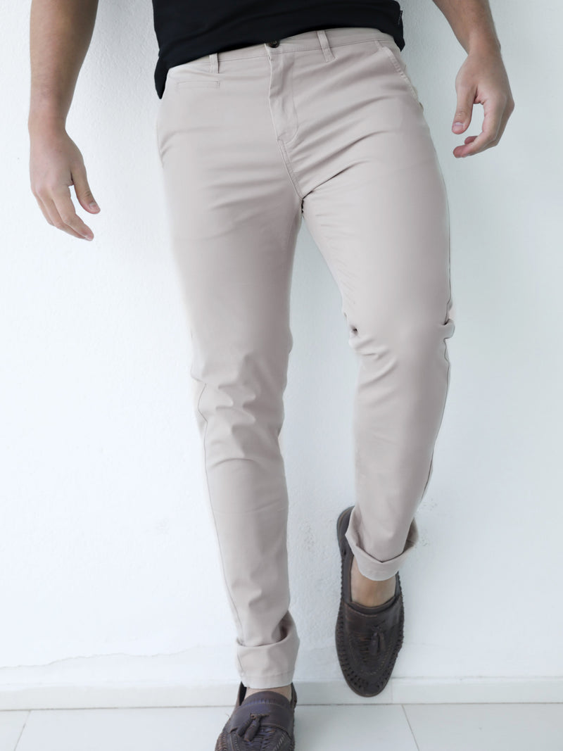 Sloane Stretch Fit Chinos - Sand