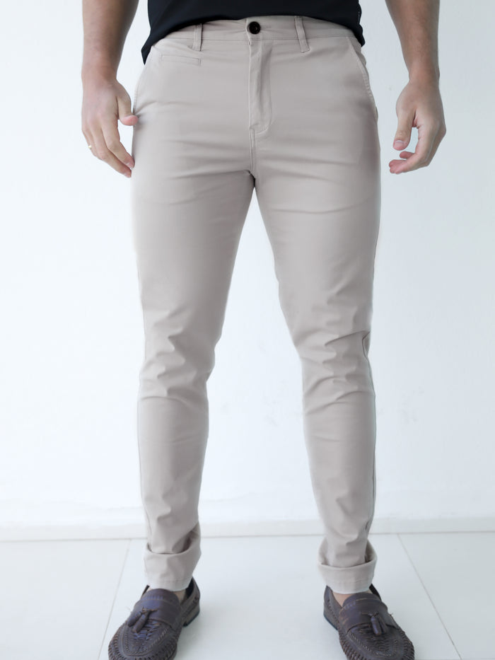Sloane Stretch Fit Chinos - Sand