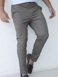 Cavill Slim Fit Tailored Chinos - Khaki Green