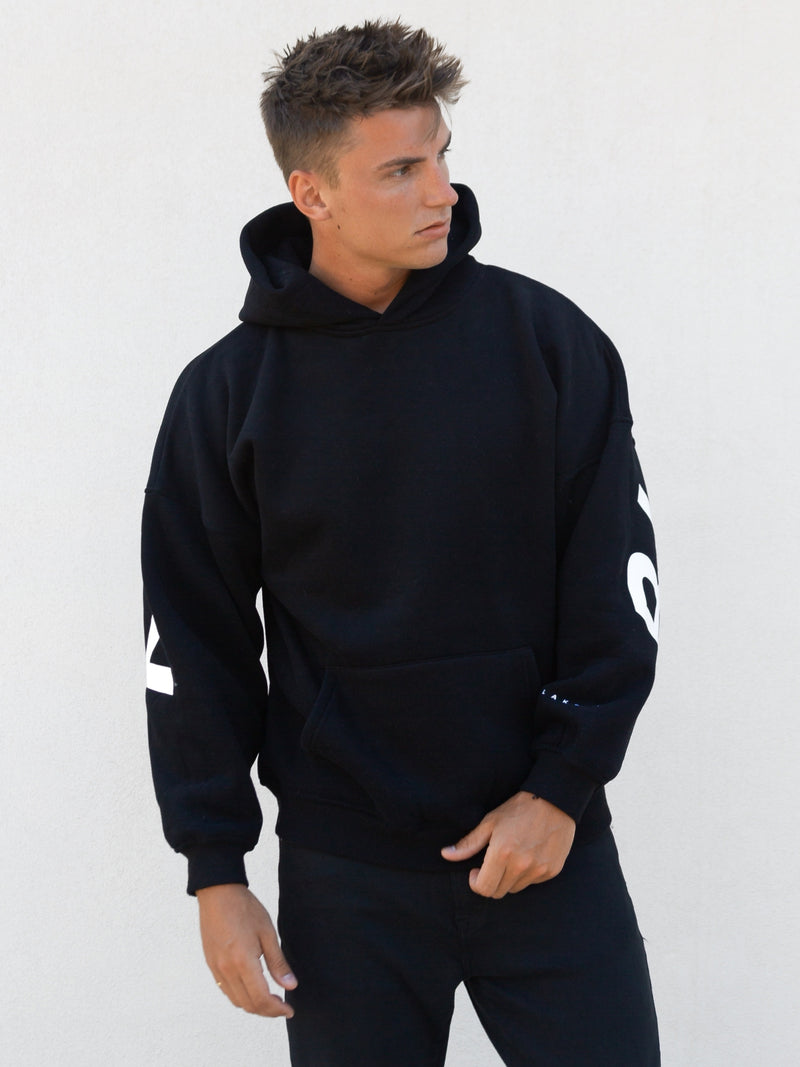 Idris Oversized Hoodie Black