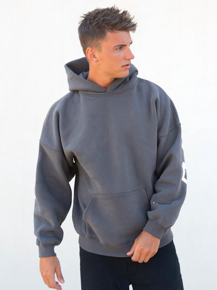 Idris Oversized Hoodie - Charcoal