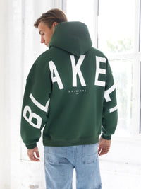 Idris Oversized Hoodie - Forest Green
