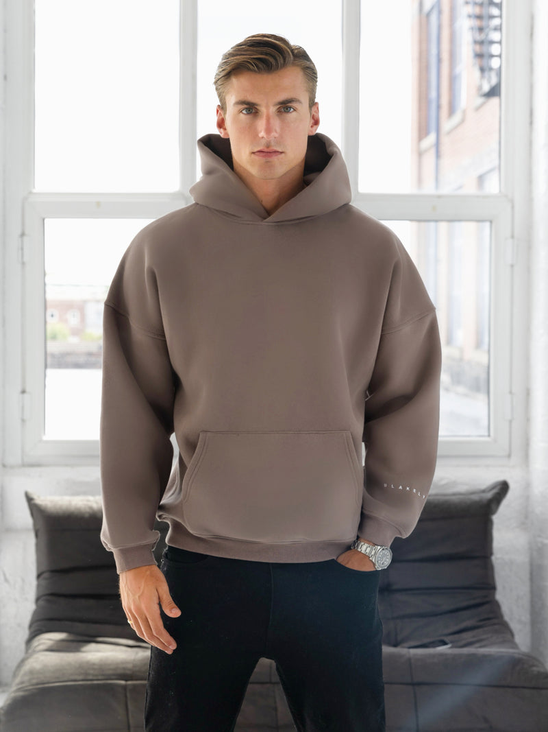 Idris Oversized Hoodie - Light Brown