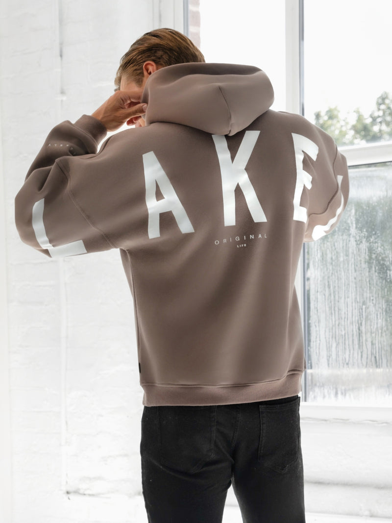 Idris Oversized Hoodie - Light Brown