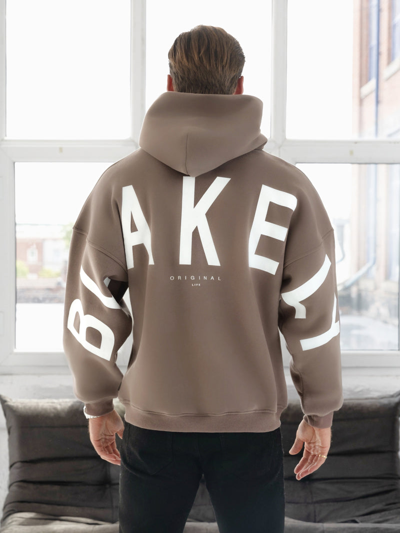 Idris Oversized Hoodie - Light Brown
