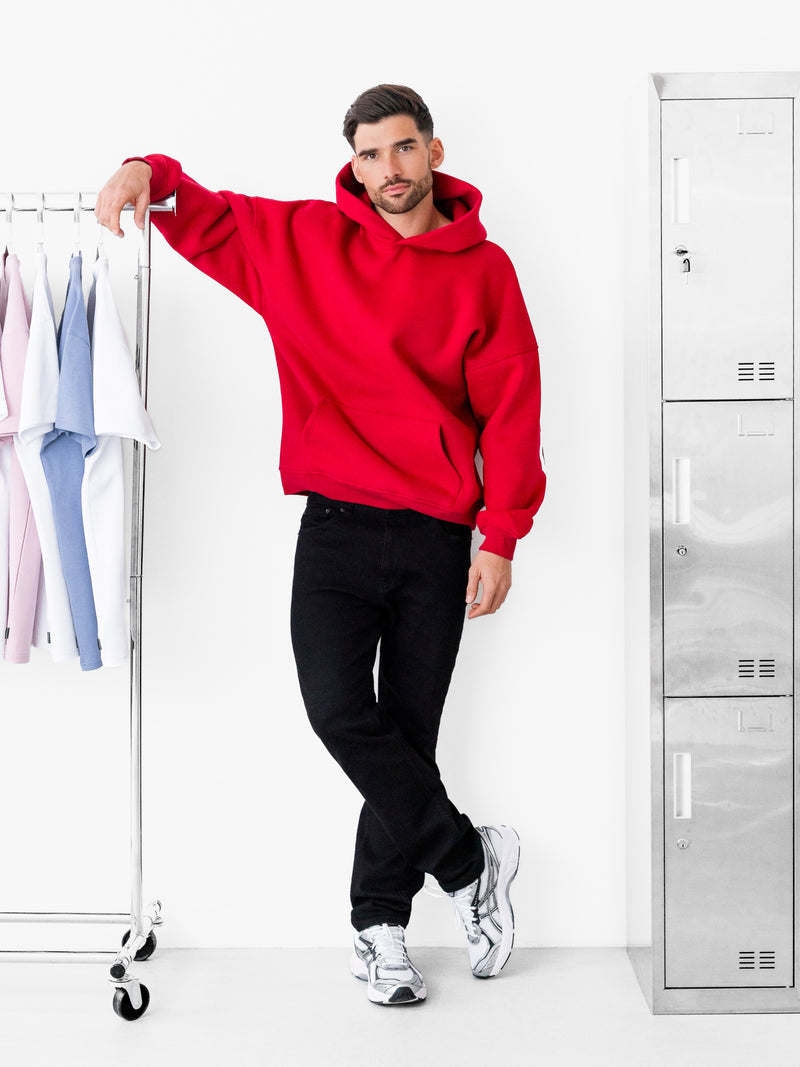 Idris Oversized Hoodie - Rood