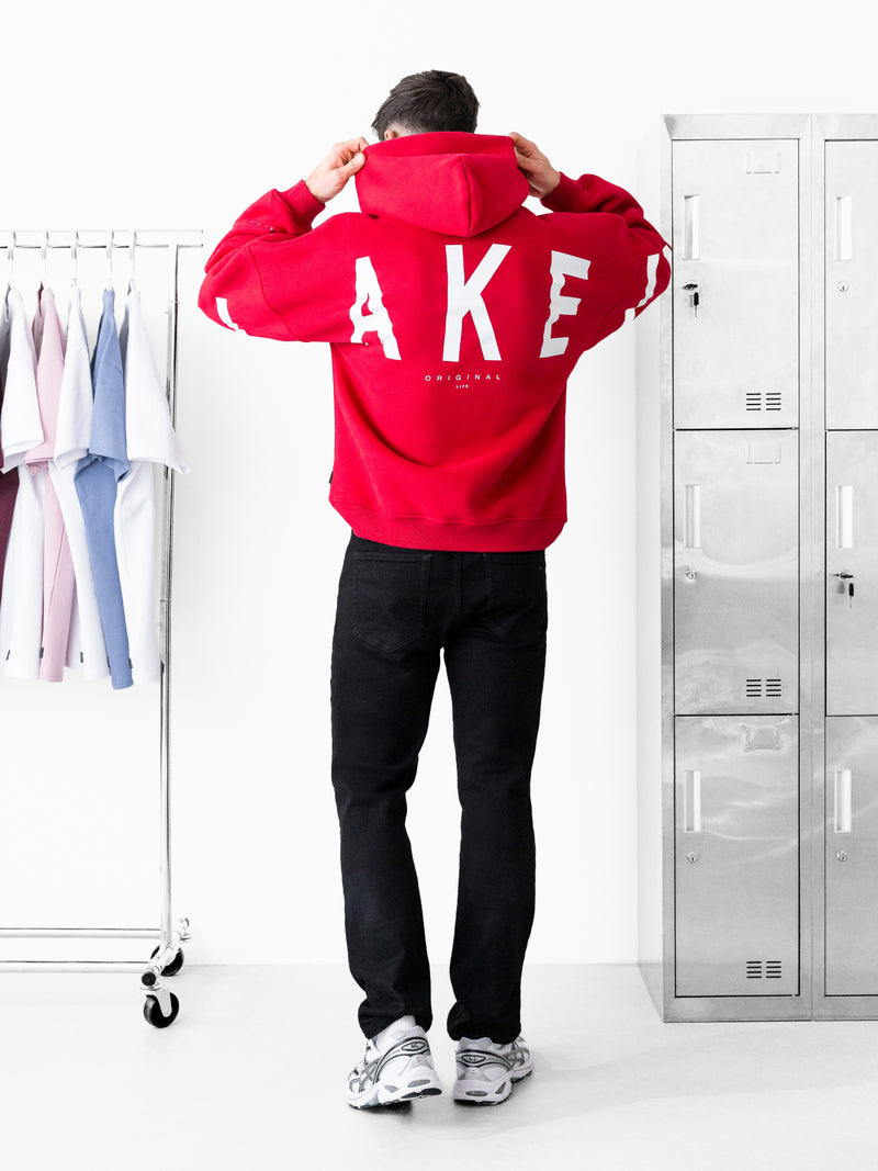 Idris Oversized Hoodie - Rood