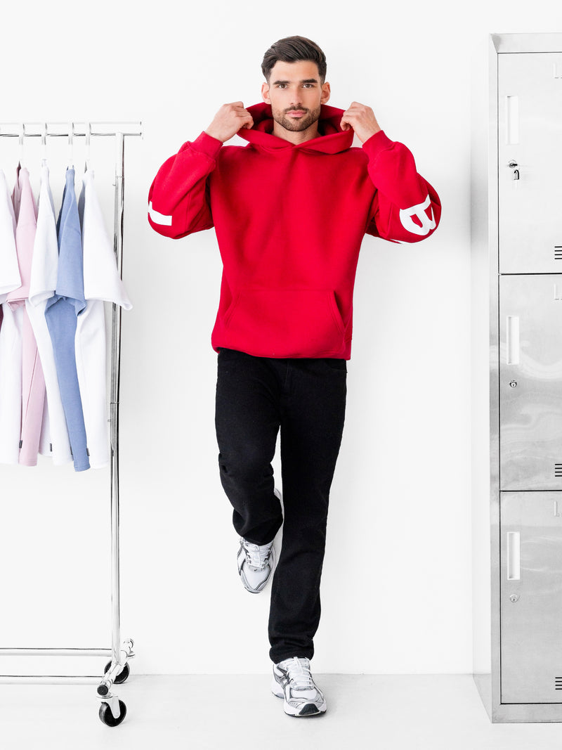 Idris Oversized Hoodie - Rood