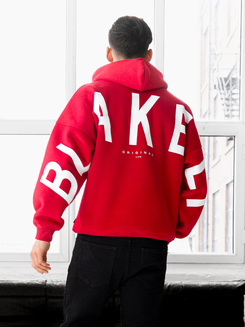 Idris Oversized Hoodie - Rood