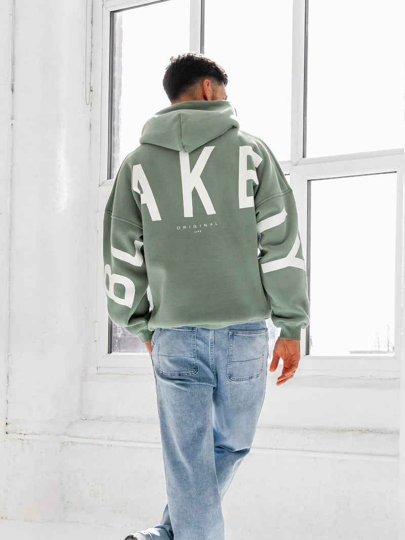 Idris Oversized Hoodie - Sage Green