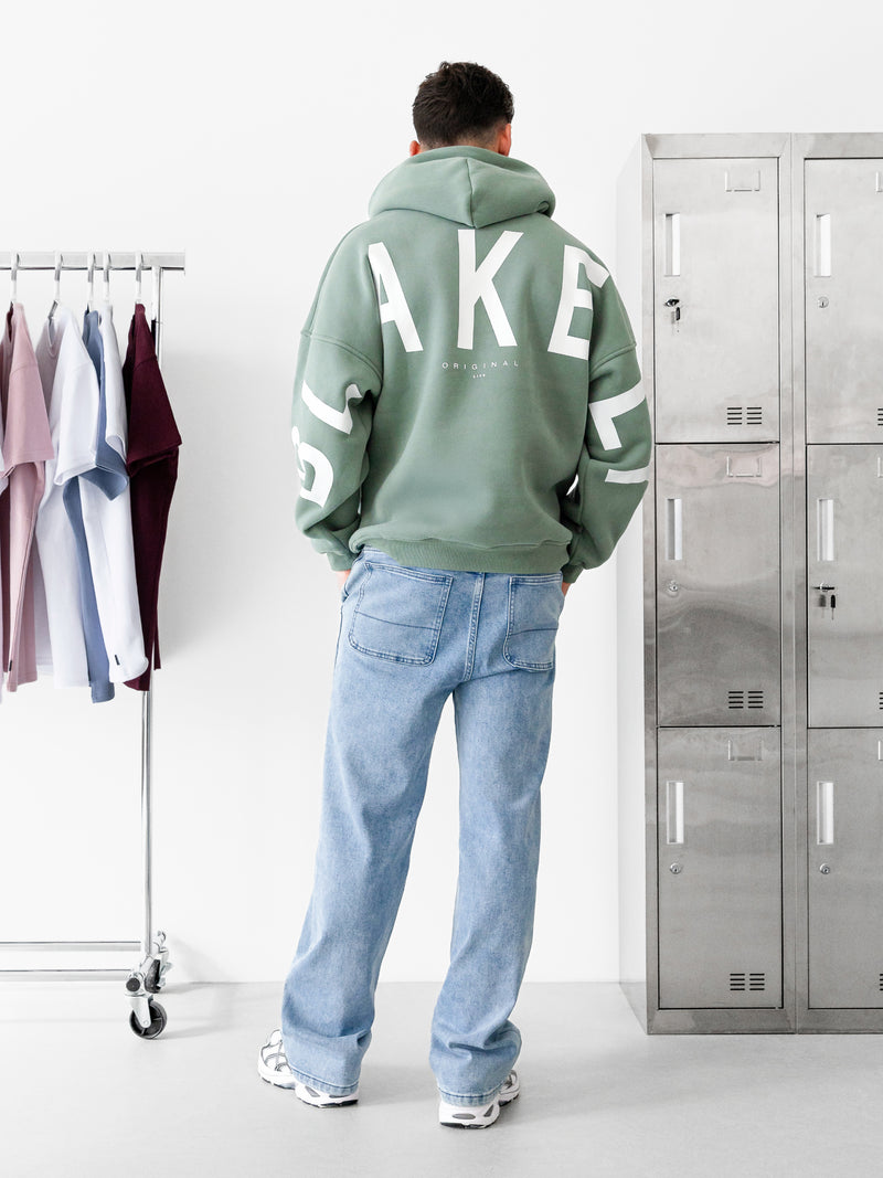 Idris Oversized Hoodie - Sage Green