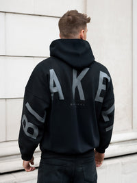 Tonal Idris Oversized Hoodie - Schwarz