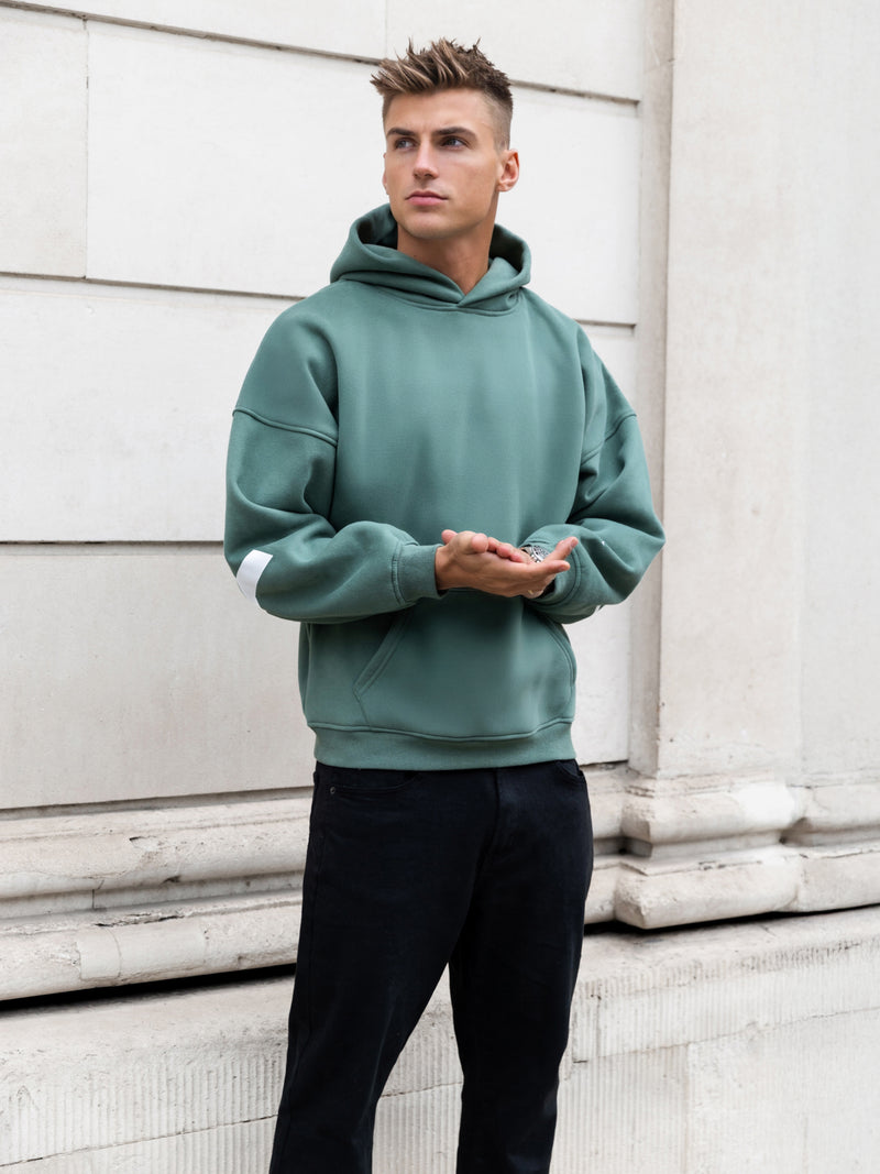 Idris Oversized Hoodie - Vintage Green