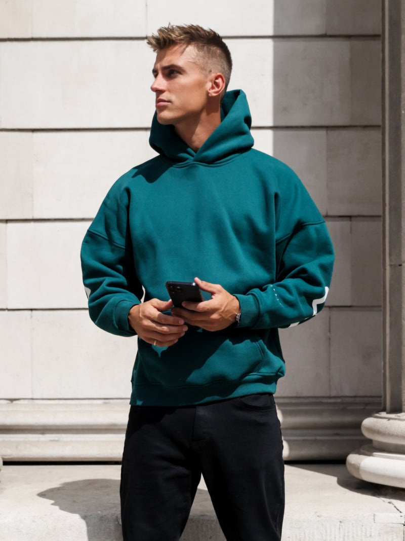 Idris Oversized Hoodie - Deep Green