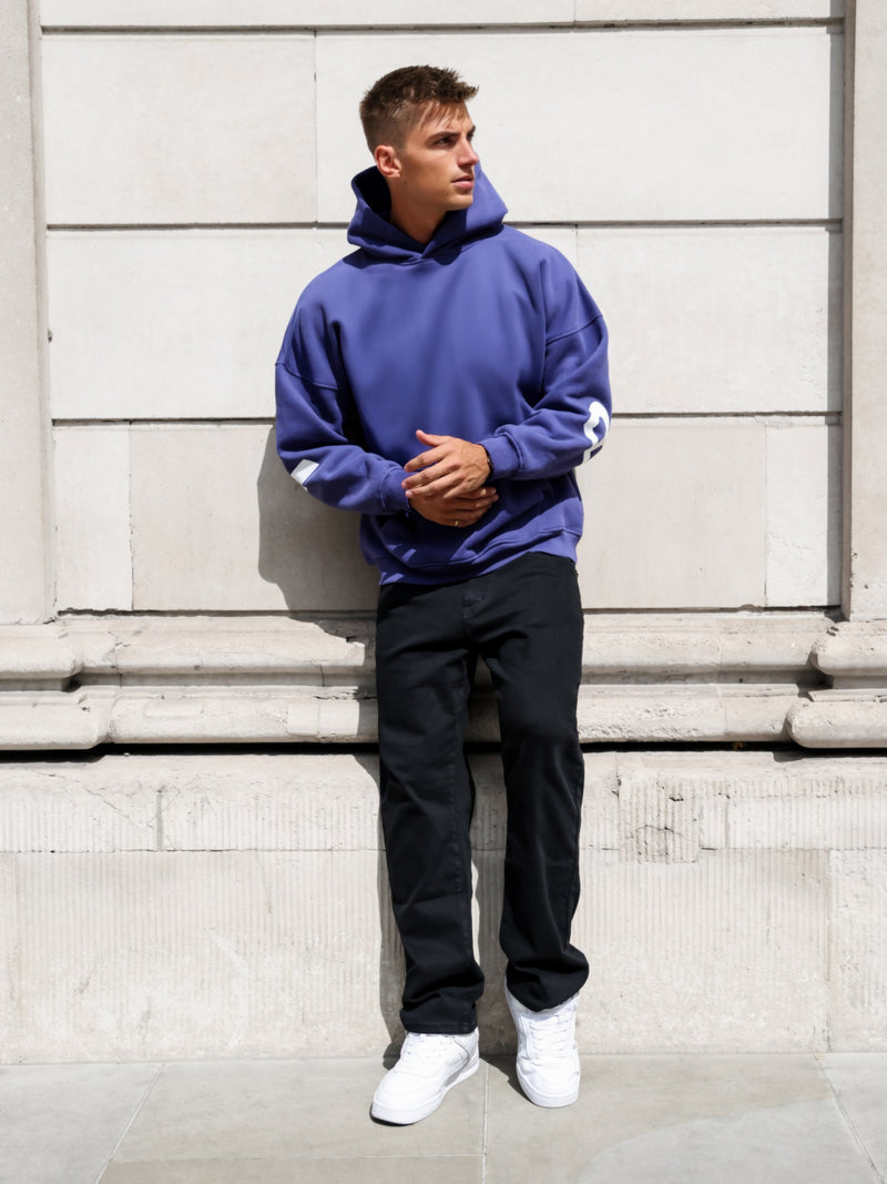 Idris Oversized Hoodie - Bold Purple