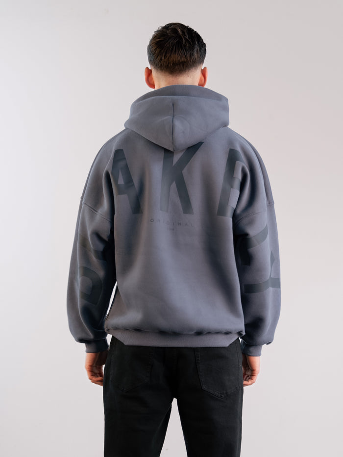 Tonal Idris Oversized Hoodie - Blue