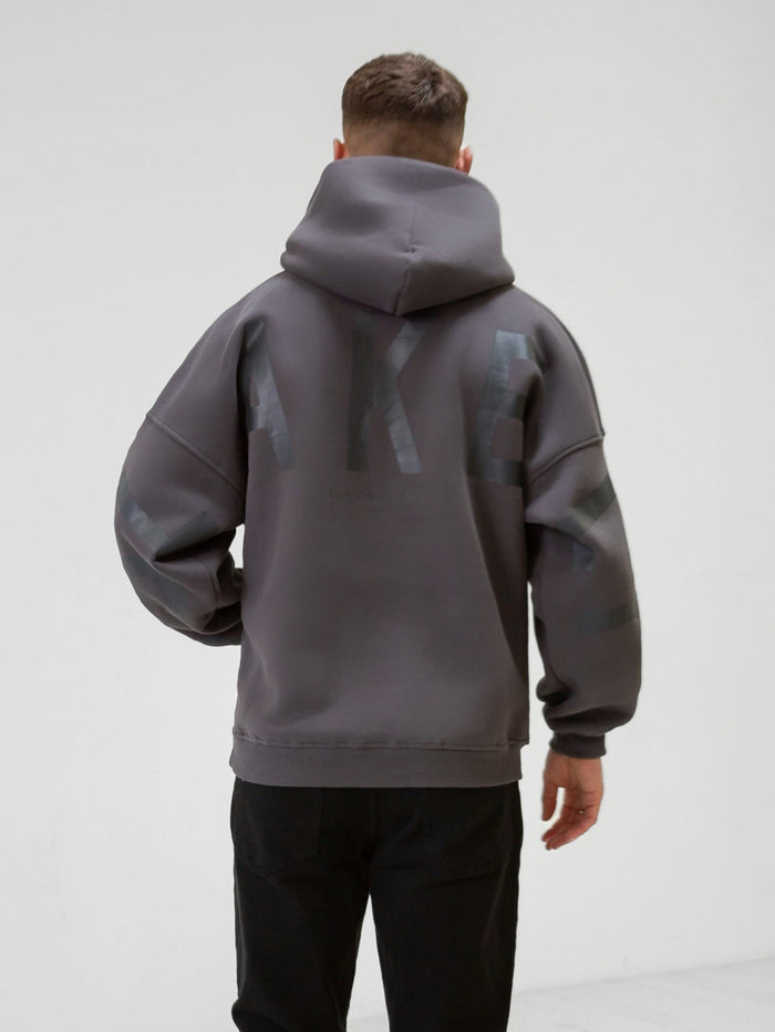 Tonal Idris Oversized Hoodie - Charcoal