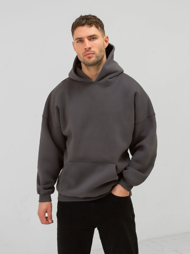 Tonal Idris Oversized Hoodie - Charcoal