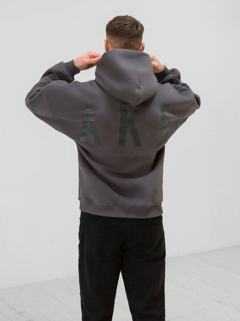 Tonal Idris Oversized Hoodie - Charcoal